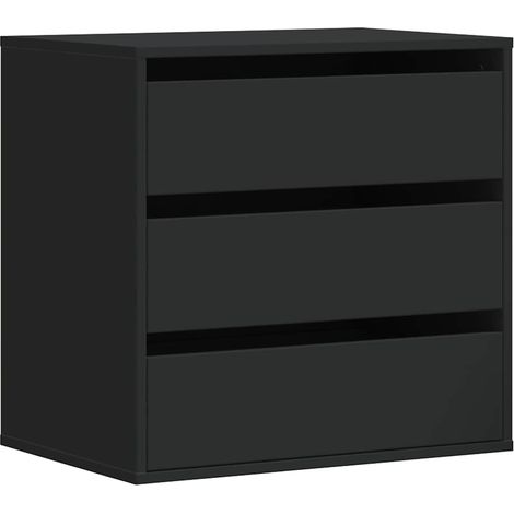 Corner Chest of Drawers Black 60x41x58 cm Engineered Wood vidaXL