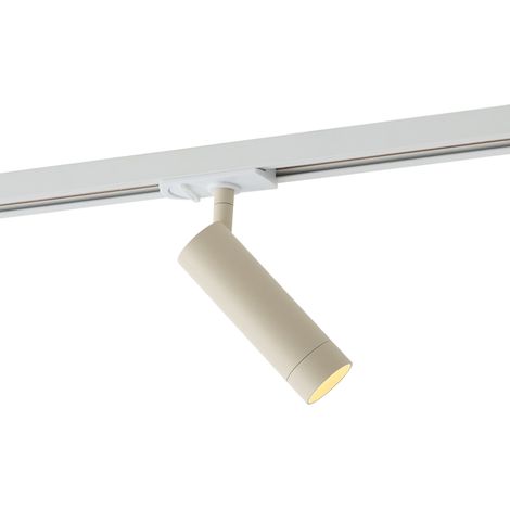 QAZQA Moderner Strahler Beige mit weißem Adapter für