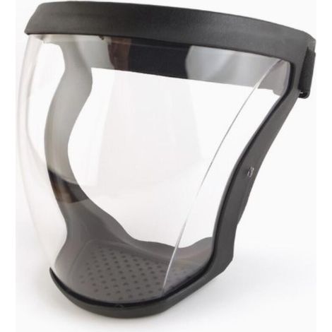Protection complète du visage Antibuée - Masque facial transparent en plastique avec bande réglable pour adultes (1/5)