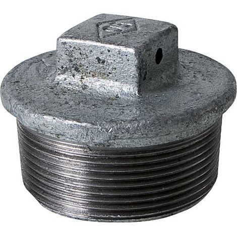 Raccord en fonte malleable galva Nr.294 cache-vis avec trou a 4 pans diam. 3/4" (1/3)