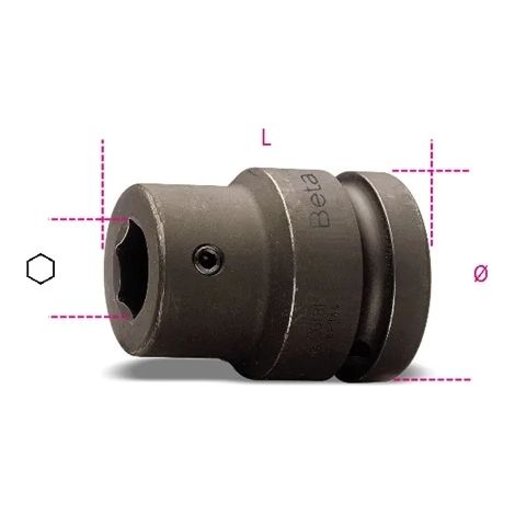 Douille hexagonale pour support de machine-outil 1 beta 727pi/22 - 54