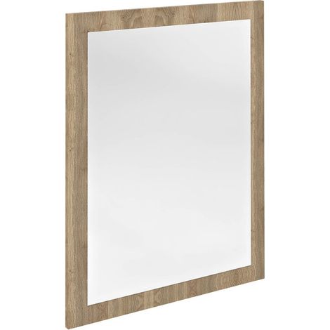 Miroir NIROX avec cadre 60x80cm, chêne Texas (1/4)