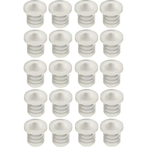 Confezione da 20 ammortizzatori per porte in silicone trasparente da 6 mm – Riduce il rumore degli urti – Installazione senza attrezzi per porte universali (1/2)