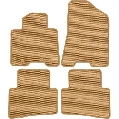 Tapis de sol dédiés pour Hyundai Tucson III (2015-2020) - EVA Beige alvéolé (1/5)