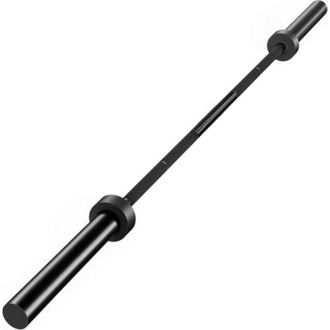 Bilanciere olimpico da 180 cm, in acciaio, portata massima 200 kg, colore nero, spedizione in loco. (1/5)