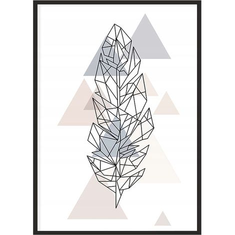 POSTER FOTOGRAFICO IN CORNICE 43x33 cm Feather P1189 (1/4)