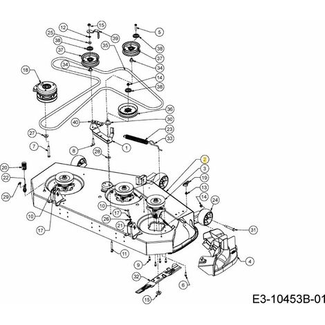 Mähdeck für XZ5L137 Rasentraktor, Original MTD Cub Cadet 603-07200637
