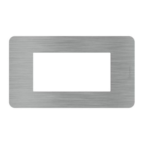 BTICINO JA4804ES - MatixGO - Placca 4P Steel