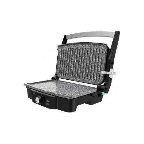 Cecotec Gril Électrique Rock'nGrill 1500 Stone Ceramic Mix&Grill. 1500 W, Gril électrique, plancha et appareil à sandwiches