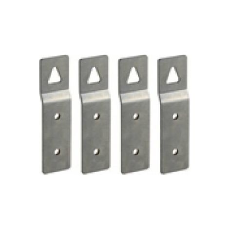 Palazzoli tais cube set 4 staffe fissaggio zincate per fissaggio quadro a parete 550640