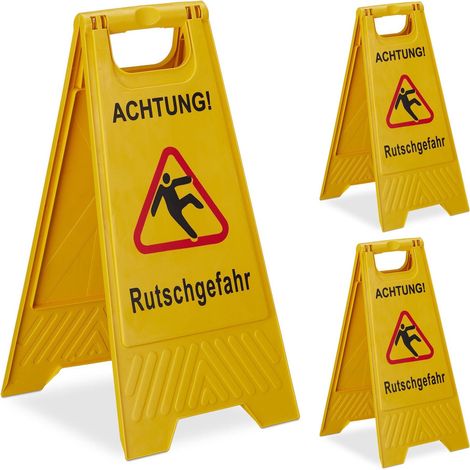 Aufsteller Rutschgefahr im 3er Set (1/5)