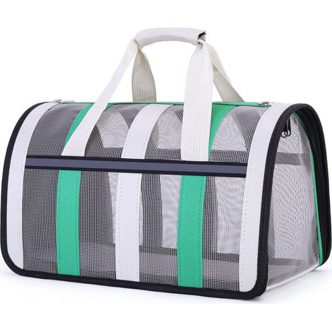 1 Sac de Transport pour Chat et Chien, Pliable, Respirant, Nylon, 33x25x22cm, Voyage. (1/5)