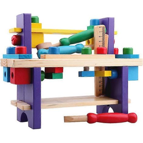Établi de jeu multifonctionnel en bois pour enfants (1/5)