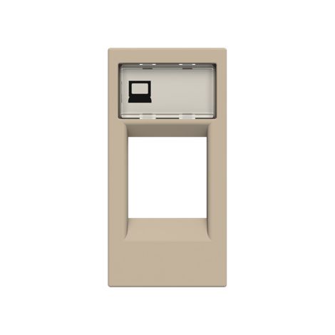 Zenit Enjoliveur 1 Module Pour Prise Rj45 Champagne 2CLA211810N1901 ABB N2118.1CV