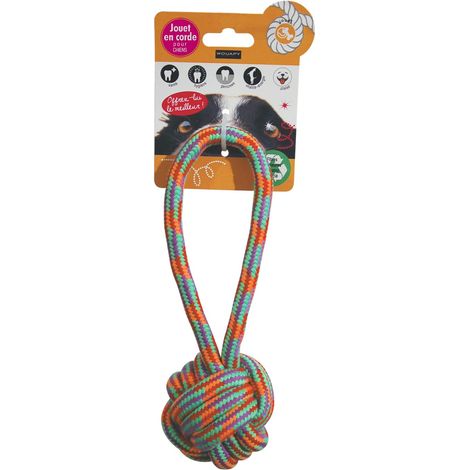 Jouet Corde Nœud pour Chien – Corde à Mâcher – Jouet Résistant en Corde pour Chien – Jouet