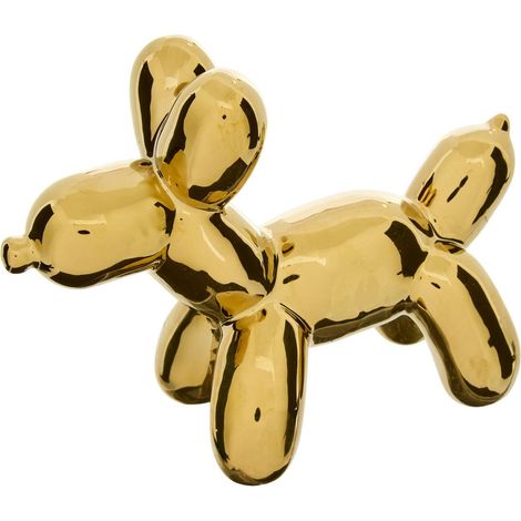 Statuetta decorativa theo cane pop art h13,5 cm dorata - Atmosphera créateur d'intérieur