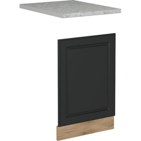 Façade de lave-vaisselle R-Line, Anthracite campagne, 45cm , PT Marbre, Vicco (1/5)