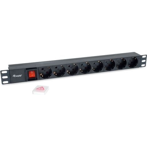 REGLETA EQUIP 8 TOMAS PARA RACK 19" INTERUPTOR