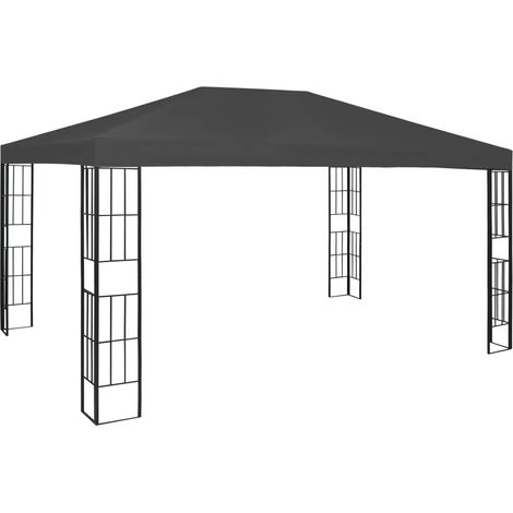 Cenador gris antracita 3x4 m