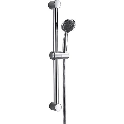 Orbit Round Shower Slide Rail Kit with Multi Function Handset - Chrome (1/2)
