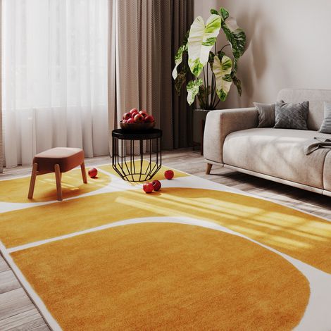 Tapis en laine UrbanEdge - Tapis en laine  - 290x190cm, Rectangular - 100% Laine vierge - Tufté main - Camel