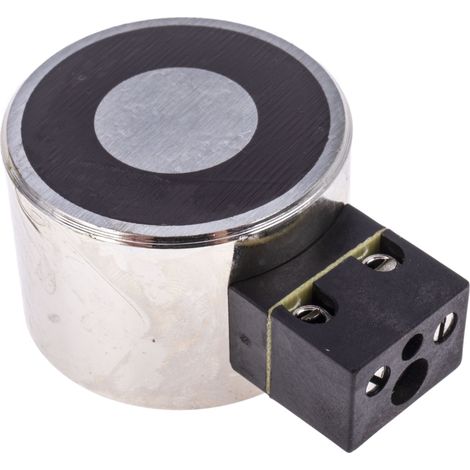 Aimant de porte pour contrôle d'accès RS PRO 24V c.c., 550N Diam 40mm ( Prix pour 1 ) (1/4)