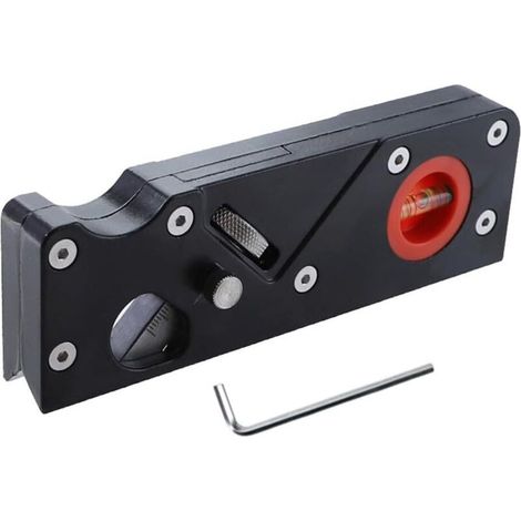 Rabot à bois pour charpentier - Chanfreinage et rabotage manuels pour bois - Ajustage et chanfreinage rapides - Noir (1/4)