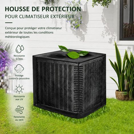 Housse de protection en maille pour climatiseur extérieur 70 × 70 × 80 cm Noir 70 80cm 35 × 25 × 6 cm 900 g – Livraison gratuite (1/5)