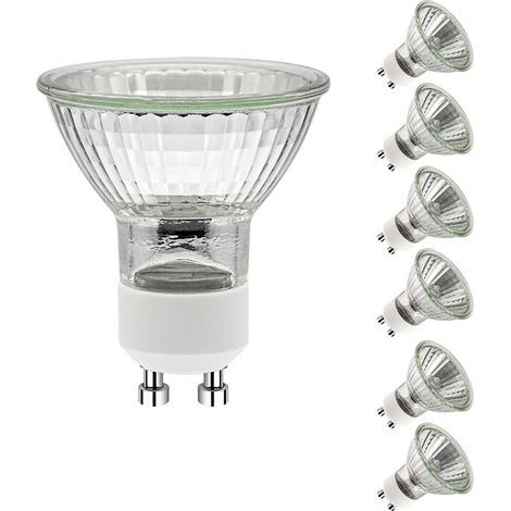 GU10-Halogenlampen (6er-Pack), 230 V Wechselstrom, 35 W, dimmbar, 2700 K warmweiß, für Küche, Büro und Zuhause (1/5)