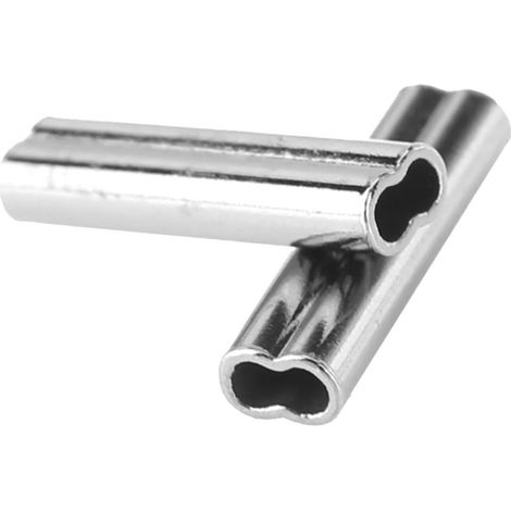 100 manchons à sertir 1mm – Double baril, connecteur tube cuivre (1/5)