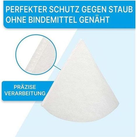 10x Filtres coniques pour ventilation, XU, VMC par ex. Compatible avec Helios, Maico, Pluggit, Zehnder - Filtre d'évacuation G4, DN 125, Blanc - (1/5)
