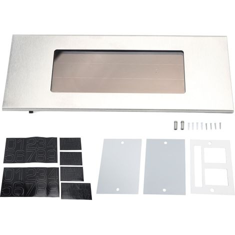 Panneau d'adresse solaire, lumière blanche, luminosité uniforme, antireflet, étanche, numéros de maison pour jardin et terrasse (1/5)