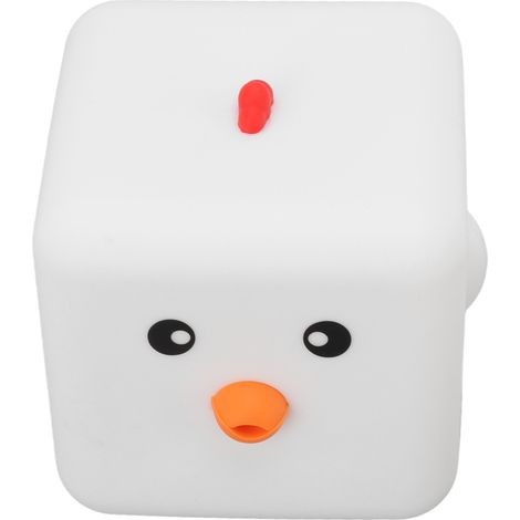 Buntes Würfel-Nachtlicht in Hühnerform mit USB-Ladefunktion, LED-Würfel-Nachtlicht mit Berührungssensor, ideal zum Einschlafen stillender Babys (1/5)
