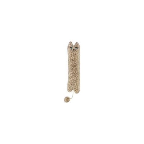 Kissen für Katzen und Kätzchen, Katzenspielzeug, großes Katzenkissen, beruhigendes Plüschtier (Beige). - Crezuo