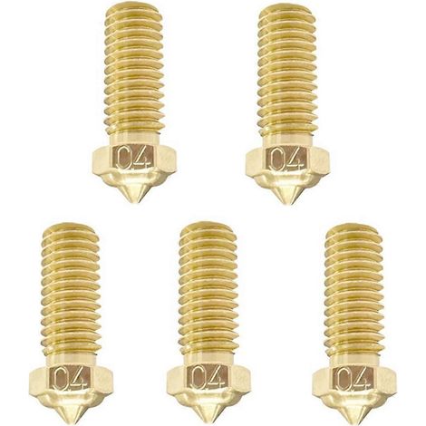 Buse en laiton de 0,4 mm pour imprimante 3D QIDI X-Smart 3/X-Plus 3/X-Max 3 (lot de 5) (1/5)
