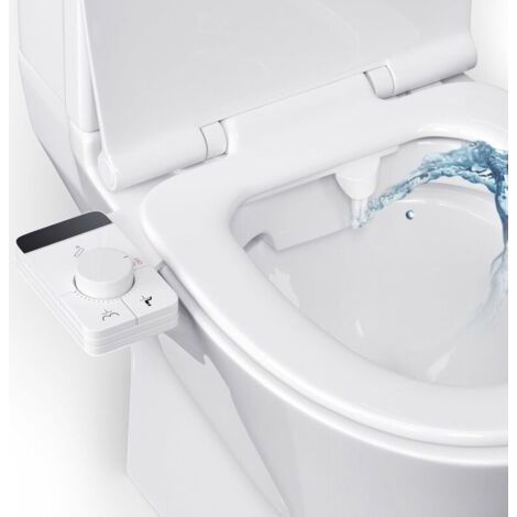 Couleeur Bidet Toilette WC,Portable , Pulvérisateur Bidet Non Électrique Avec Buses Rétractables , Rétractables Autonettoyantes Double Et Bouton De Réglage De La Pression De L'Eau (1/5)