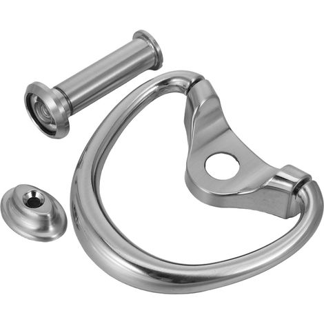 de porte extérieur robuste en alliage de zinc avec judas