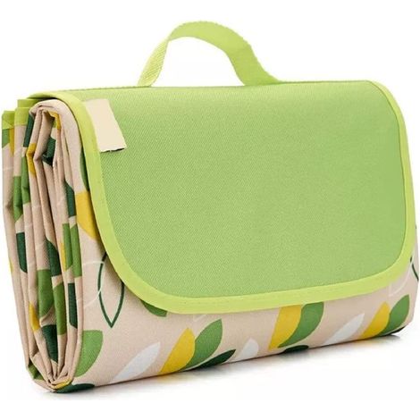 Manta de picnic exterior a cuadros, plegable, impermeable y resistente a la arena (145 x 200 cm) (1/5)