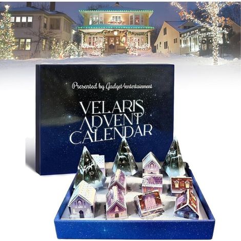RHG Calendrier de l'Avent 2024, calendrier de l'Avent de Noël de 12 jours, avec bijoux, papeterie et gadgets Calendrier de l'Avent 2024, cadeaux de Noël pour adultes et enfants