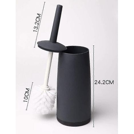 Brosse WC plastique pour salle de bain nettoyage rangement (1/4)