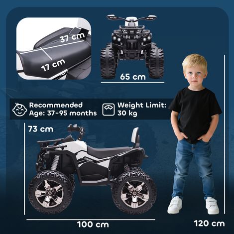 Elektro-Kinderquad, 3-8 km/h, 45 Min. Betriebszeit, LED-Scheinwerfer, Musikplayer mit USB, für Kinder 3 bis 5 Jahre (1/5)