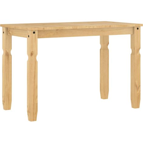 Table de salle à manger design classique 112 x 60 x 75 cm bois massif de pin DEC036851