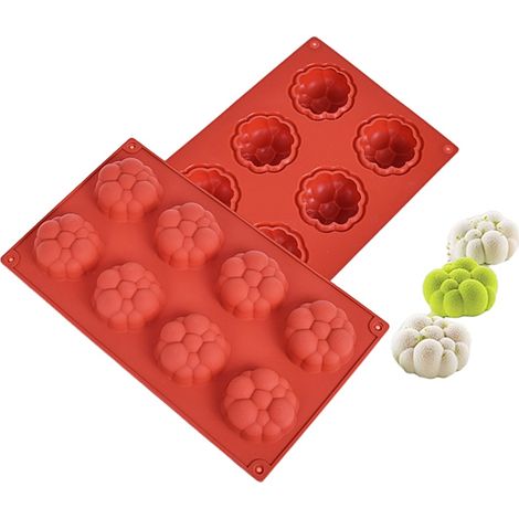 Silikonform für Mini-Blasen-Einfachportionen, 8 Fächer (1/3)