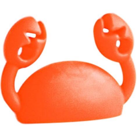 Porte-câbles adhésif mignon à motif crabe, porte-câbles décoratif de bureau, rouge (1/5)