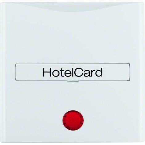 Berker Hotelcard-Schaltaufsatz polar blanco brillante interruptor