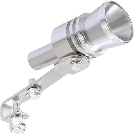Améliorez le son de votre véhicule, sifflet silencieux universel pour son turbo Camions, motos, voitures, motos tout-terrain et scooters. Améliorez votre conduite (XL argent) (1/5)