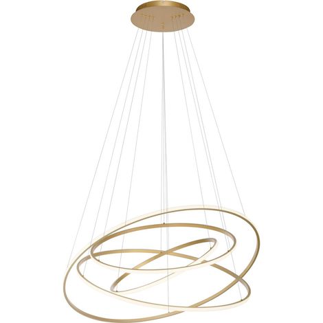 Lampada sospensione LED Tessara Paul Neuhaus oro 97W (1/5)