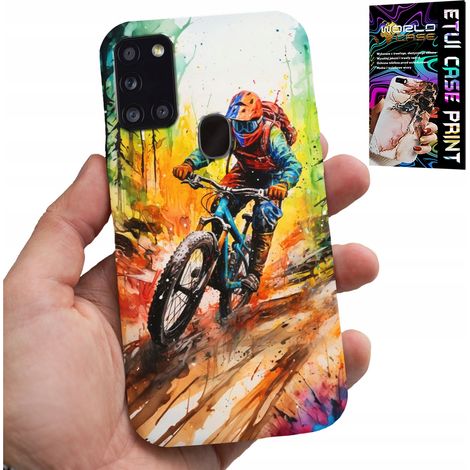 Funda para Samsung Galaxy A21s - Bicicletas de montaña, expediciones extremas, cristal (1/5)