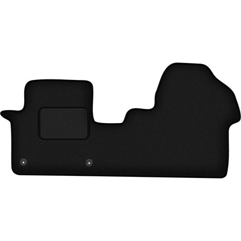 Tapis de sol en velours noir pour : Peugeot Expert III (fourgonnette de livraison, 2016-) (1/5)