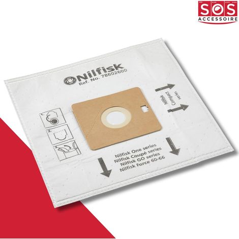 Ersatzteil - Satz von 4 Boxen mit 5 Beuteln und 1 Vorfilter COUPE/COMPACT/GO/FORCE - - NILFISK, FAKIR